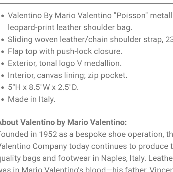 Valentino auth leopard print crossbody bag - Picture 8 of 11